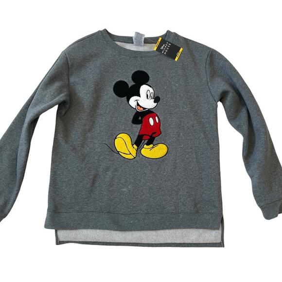Disney medium Chenille patch print Mickey Mouse sweatshirt SP2 2054 - Picture 12 of 13